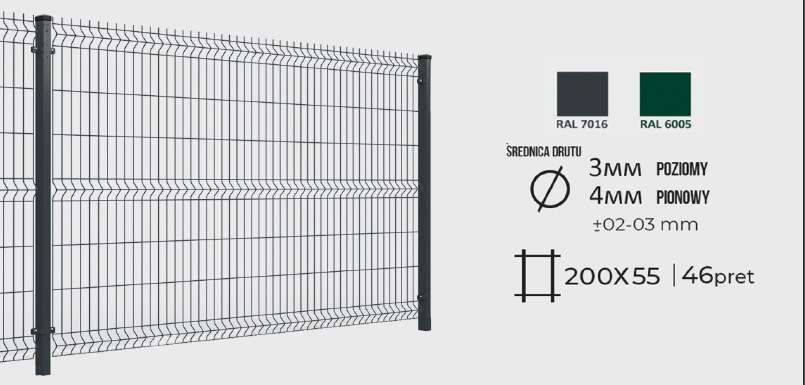 Zdjęcie: Panel STANDARD KOLOR 200 × 50 mm · 3/4 mm