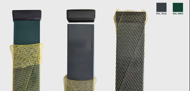 Słupek STANDARD KOLOR 60 × 40 mm z daszkiem
